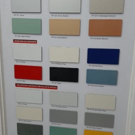 Panel Dinding Dekorasi Allumunium Composite Panel ACP Globond Indoor ukuran 120cm x 240cm