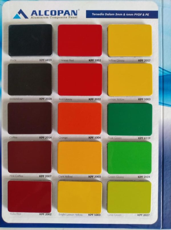 Aluminium Composite Panel (ACP) Alcopan PVDV 4mm