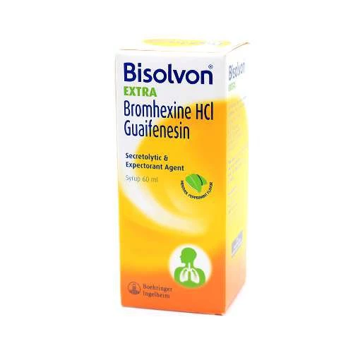 Bisolvon Extra Syr Obat Batuk -Sirup Obat Batuk Berdahak Anak & Dewasa - Botol Kids 60 m