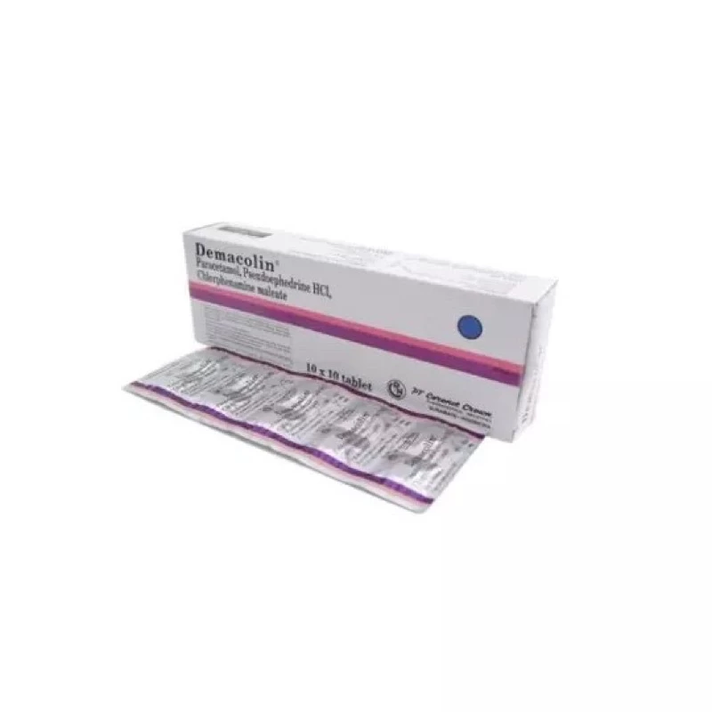 DEMACOLIN Box 100 tablet - Obat Flu Demam Sakit Kepala