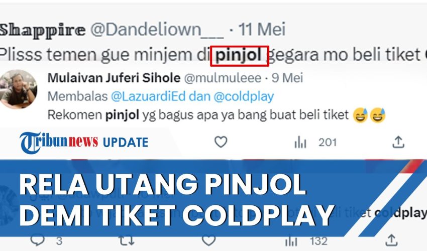 Coldplay Bakal Konser di Indonesia dan Warganet Berbondong-bondong Utang ke Pinjol demi Beli Tiket