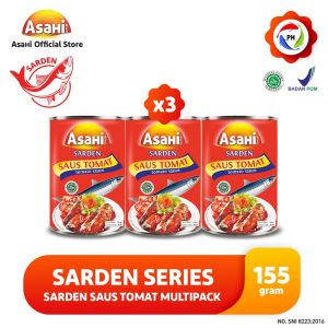 AsaHi Sarden Saus Tomat 155 gr - Multipack 3 pcs