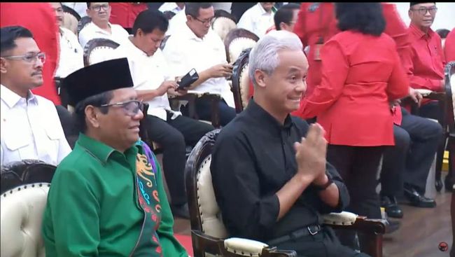 Detik-Detik Megawati Soekarnoputri Deklarasi Mahfud MD Jadi Cawapres Ganjar Pranowo