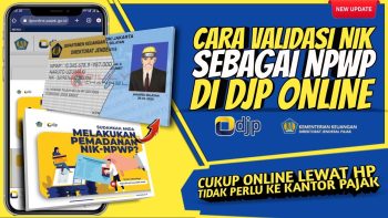 Cara Validasi NIK Sebagai NPWP secara online • Cara pemadanan NIK – NPWP