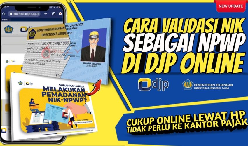 Cara Validasi NIK Sebagai NPWP secara online • Cara pemadanan NIK – NPWP