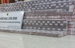 Penampakan Uang Rp450 Miliar yang Disita Kejagung dari Pencucian Uang