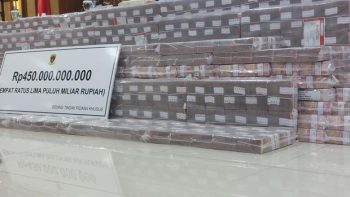 Penampakan Uang Rp450 Miliar yang Disita Kejagung dari Pencucian Uang