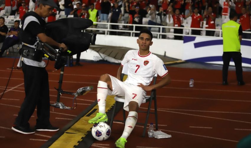 selebrasi gol ke 2 Marselino ala ronaldo