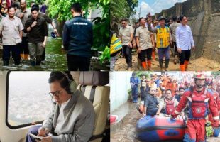 Gaya Pram Dan Rano Naik Heli Perahu, Presiden Turun Langsung Cek Banjir