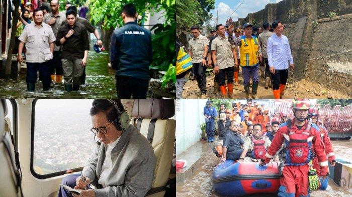 Gaya Pram Dan Rano Naik Heli Perahu, Presiden Turun Langsung Cek Banjir
