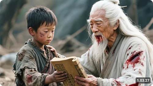Anak Pengemis Menyelamatkan Kakek Berambut Putih, Ajari Kung Fu Tak Terkalahkan!