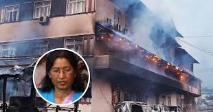 Viral Istri Mantan PM Tewas Saat Rumah Dibakar Massa